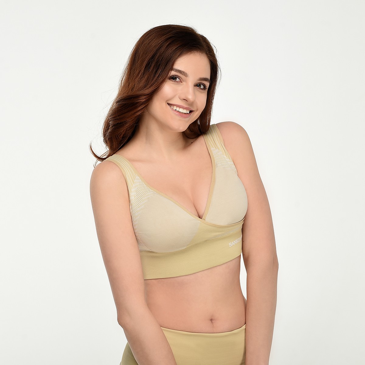 Sankom - Maternity Bra For Support And Posture - White